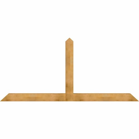 Ekena Millwork Portland Rough Sawn Timber Gable Bracket, Western Red Cedar, 108"W x 49"H x 6"D x 6"F, 11/12 Pitch GBW108X49X0606POR00RWR